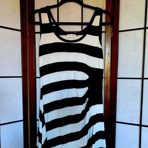 Striped sleeveless dress